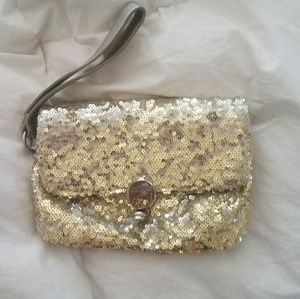 Jennifer Lopez sequin wristlet